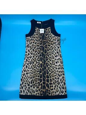 Moschino Cheap and Chic Women's Leopard Print Vintage Y2K Mini Dress Size 8 NWT
